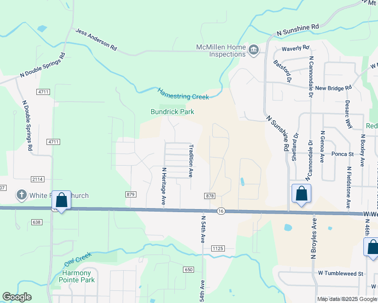 map of restaurants, bars, coffee shops, grocery stores, and more near 5628 West Chattel Street in Fayetteville