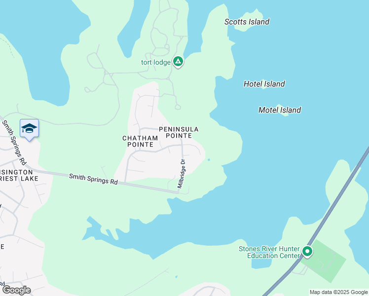 map of restaurants, bars, coffee shops, grocery stores, and more near 3401 Milbridge Drive in Nashville