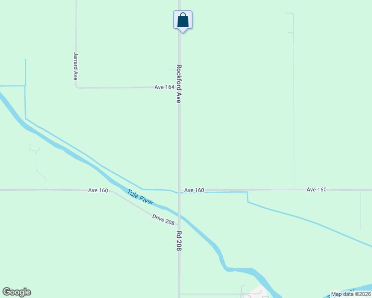 map of restaurants, bars, coffee shops, grocery stores, and more near 16087 Rockford Avenue in Porterville