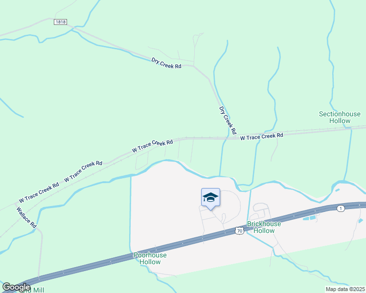 map of restaurants, bars, coffee shops, grocery stores, and more near 101 Briarwood Drive in Waverly