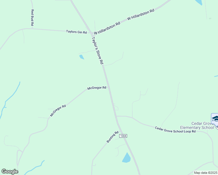 map of restaurants, bars, coffee shops, grocery stores, and more near McGregor Road in Nashville