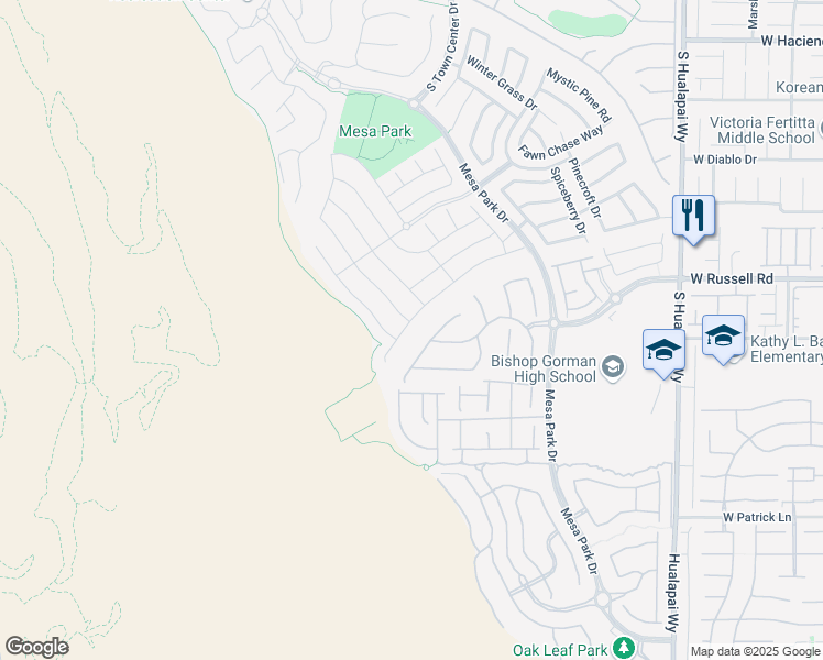 map of restaurants, bars, coffee shops, grocery stores, and more near 10667 Harvest Green Way in Las Vegas