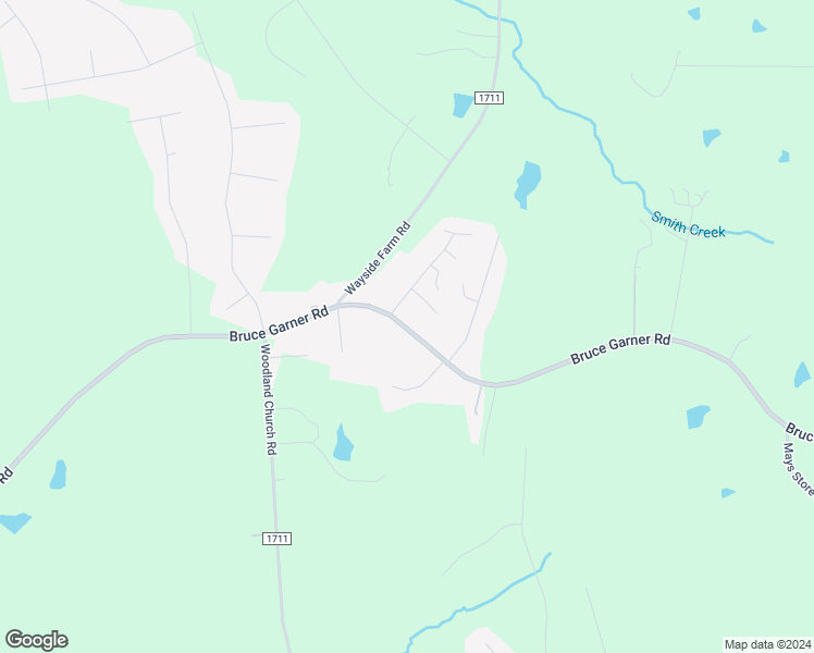 map of restaurants, bars, coffee shops, grocery stores, and more near 3677 Bruce Garner Road in Franklinton