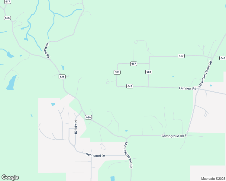 map of restaurants, bars, coffee shops, grocery stores, and more near 151 Greene Road 688 in Paragould