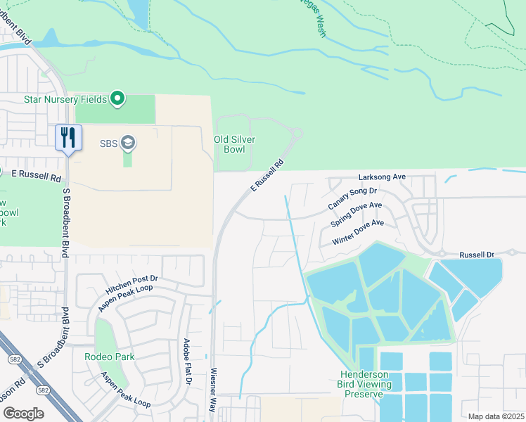 map of restaurants, bars, coffee shops, grocery stores, and more near 517 Golden Cardinal Avenue in Henderson