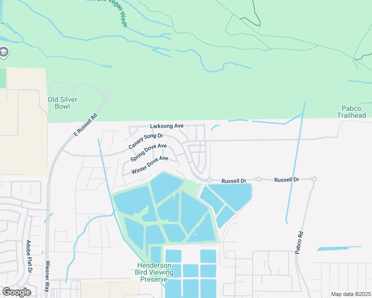 map of restaurants, bars, coffee shops, grocery stores, and more near 2400 Moser Drive in Henderson