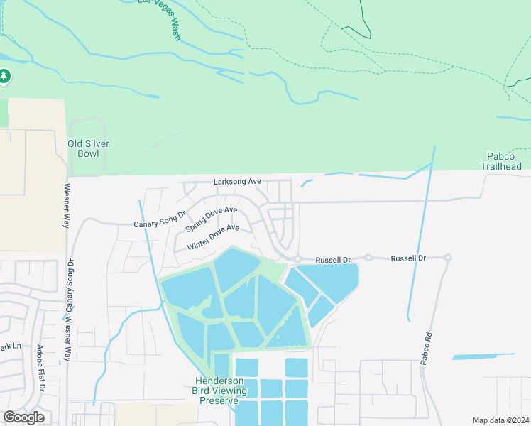 map of restaurants, bars, coffee shops, grocery stores, and more near 1161 Meadow Sparrow Place in Henderson
