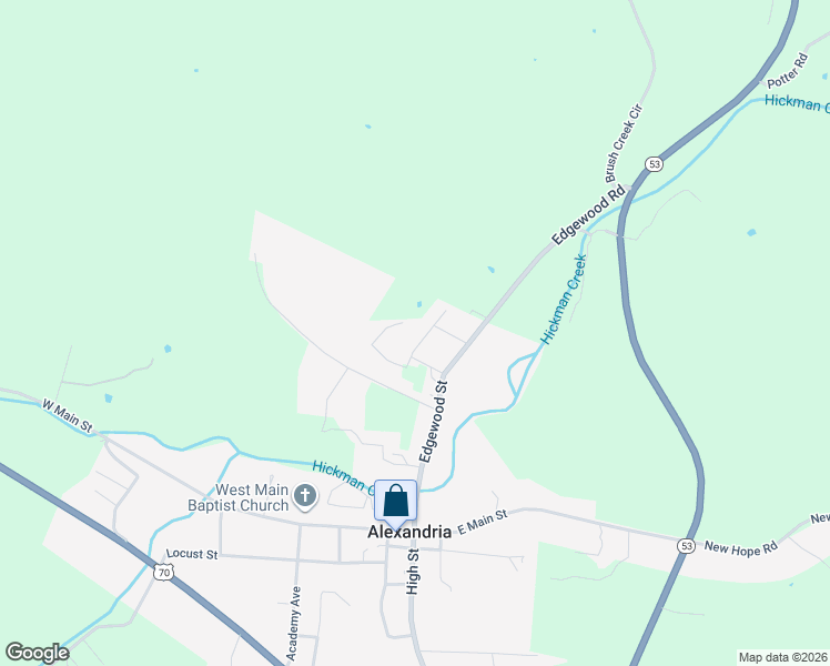 map of restaurants, bars, coffee shops, grocery stores, and more near 235 Laverne Street in Alexandria