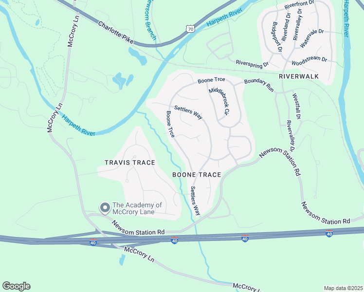 map of restaurants, bars, coffee shops, grocery stores, and more near 7940 Boone Trce in Nashville