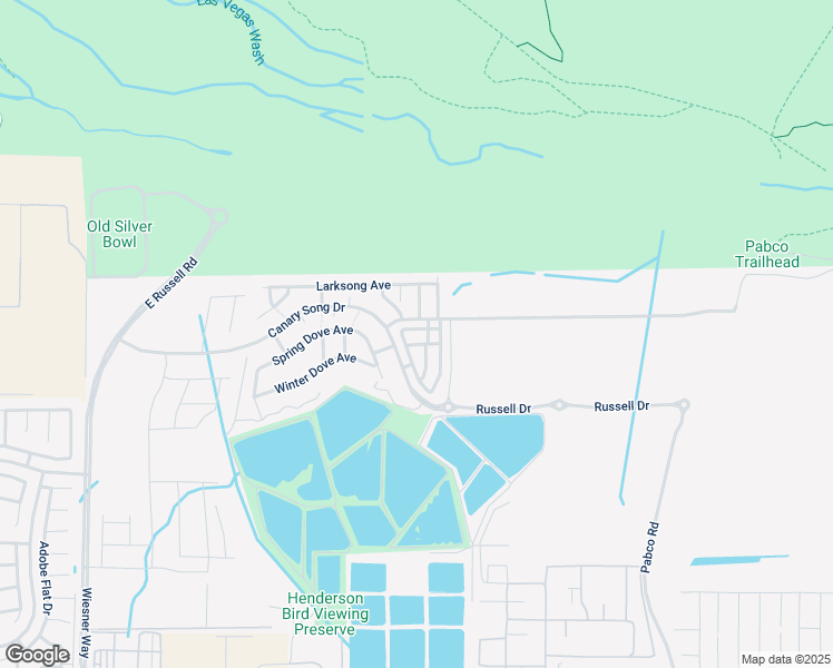map of restaurants, bars, coffee shops, grocery stores, and more near 2400 Moser Drive in Henderson