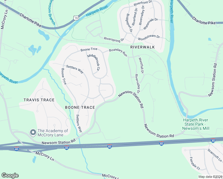 map of restaurants, bars, coffee shops, grocery stores, and more near 7125 Commonwealth Circle in Nashville