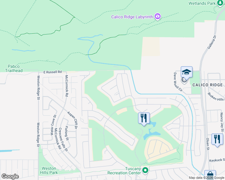 map of restaurants, bars, coffee shops, grocery stores, and more near 279 Via San Gabriella in Henderson