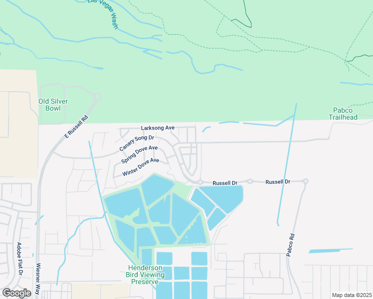 map of restaurants, bars, coffee shops, grocery stores, and more near 2400 Moser Drive in Henderson