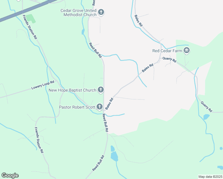 map of restaurants, bars, coffee shops, grocery stores, and more near 1078 Reed Bull Rd in New Market