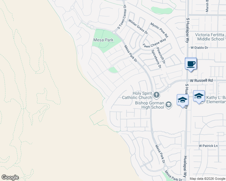 map of restaurants, bars, coffee shops, grocery stores, and more near 5764 Shadow Bend Drive in Las Vegas