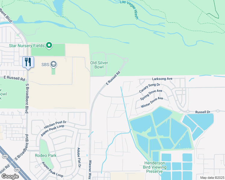 map of restaurants, bars, coffee shops, grocery stores, and more near 514 Golden Cardinal Avenue in Henderson