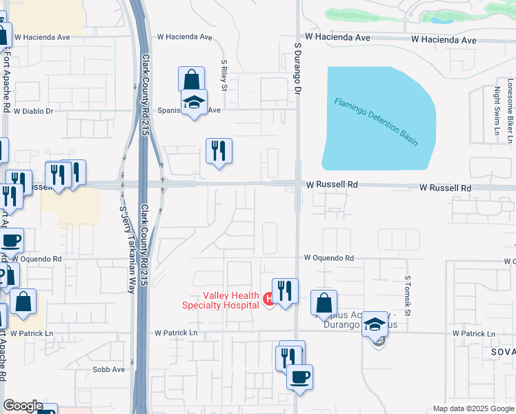 map of restaurants, bars, coffee shops, grocery stores, and more near 5764 Mia Skye Street in Las Vegas