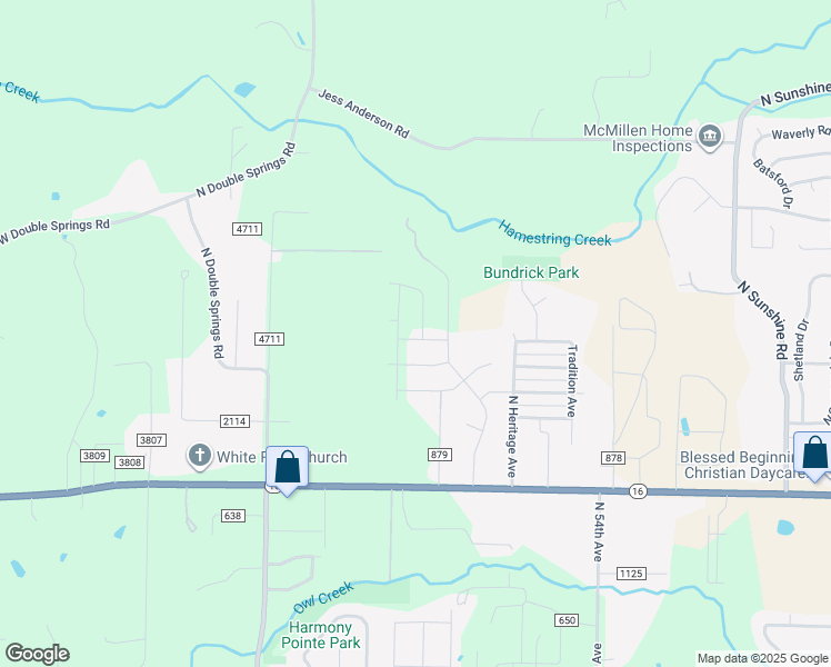map of restaurants, bars, coffee shops, grocery stores, and more near 6035 West Transit Street in Fayetteville