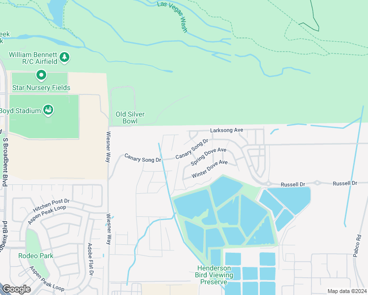 map of restaurants, bars, coffee shops, grocery stores, and more near 447 Blue Lark Drive in Henderson