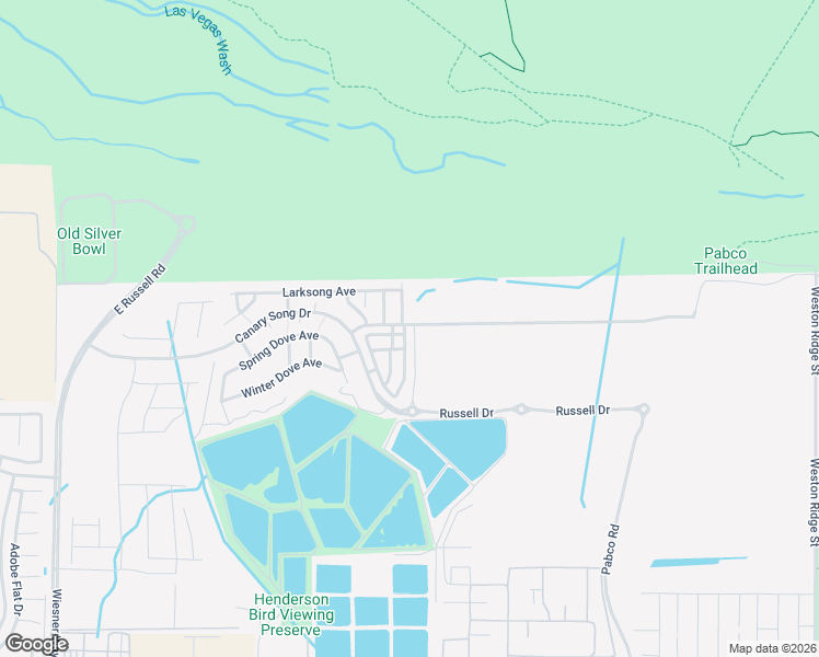 map of restaurants, bars, coffee shops, grocery stores, and more near 2400 Moser Drive in Henderson