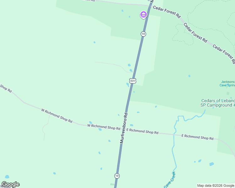 map of restaurants, bars, coffee shops, grocery stores, and more near 5810 Murfreesboro Road in Lebanon