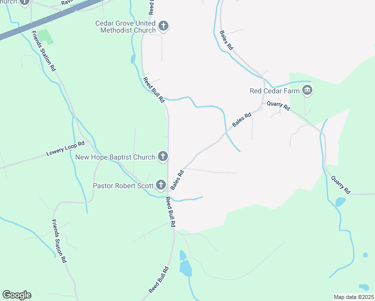 map of restaurants, bars, coffee shops, grocery stores, and more near 1078 Reed Bull Road in New Market
