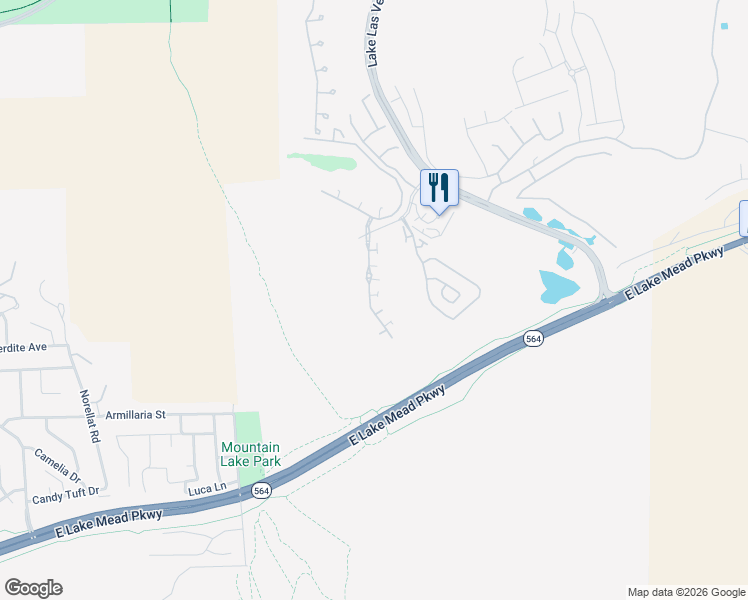 map of restaurants, bars, coffee shops, grocery stores, and more near 1214 Calcione Drive in Henderson
