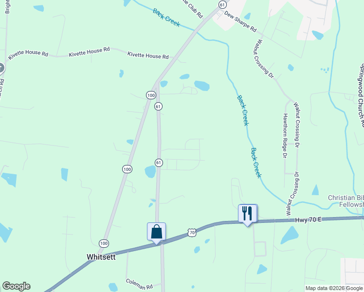 map of restaurants, bars, coffee shops, grocery stores, and more near 533 North Carolina 61 in Whitsett