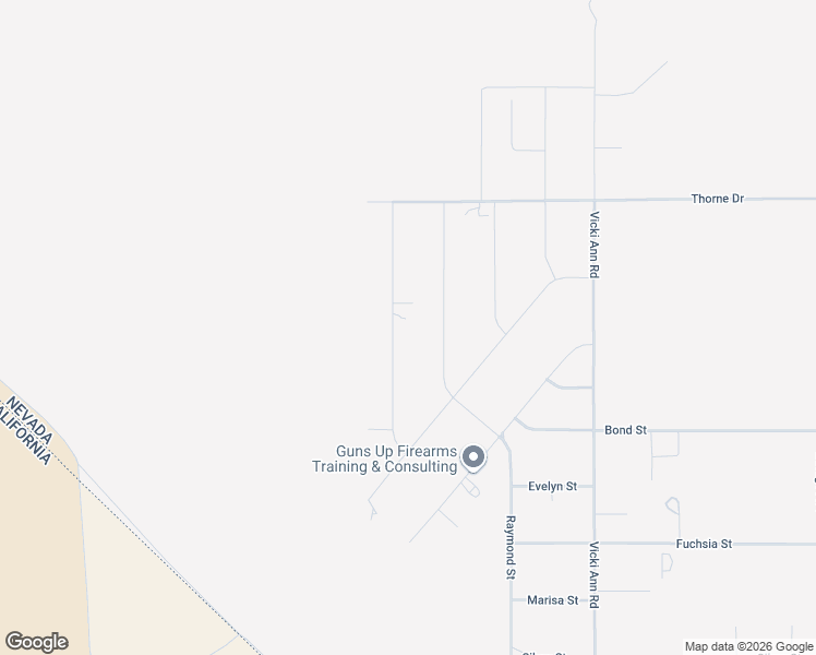 map of restaurants, bars, coffee shops, grocery stores, and more near 9281 Church Street in Pahrump
