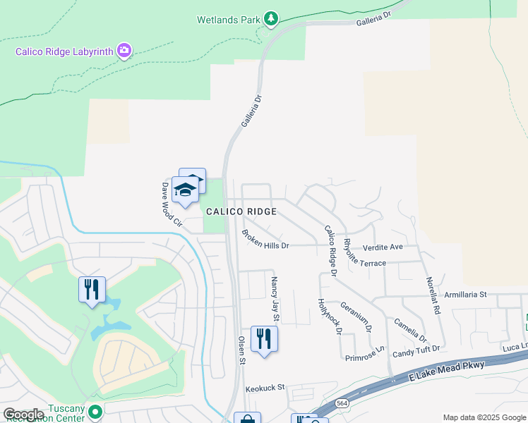 map of restaurants, bars, coffee shops, grocery stores, and more near 814 Reveille Court in Henderson
