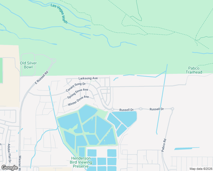 map of restaurants, bars, coffee shops, grocery stores, and more near 2400 Moser Drive in Henderson