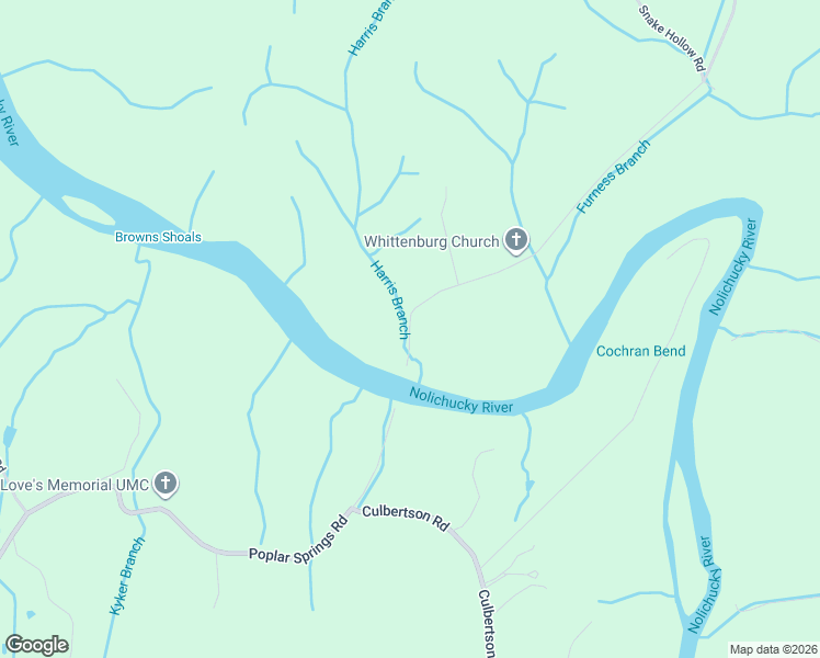 map of restaurants, bars, coffee shops, grocery stores, and more near 1445 Whittenburg Road in Greeneville