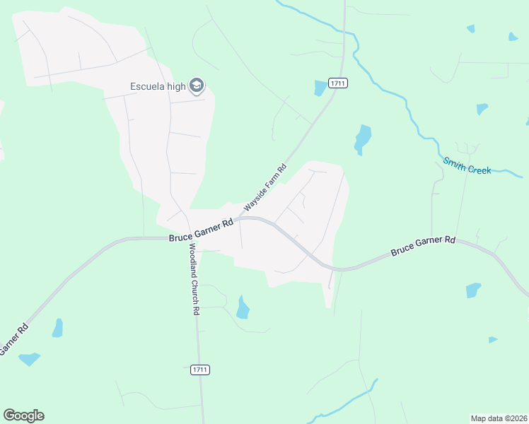 map of restaurants, bars, coffee shops, grocery stores, and more near 3667 Bruce Garner Road in Franklinton