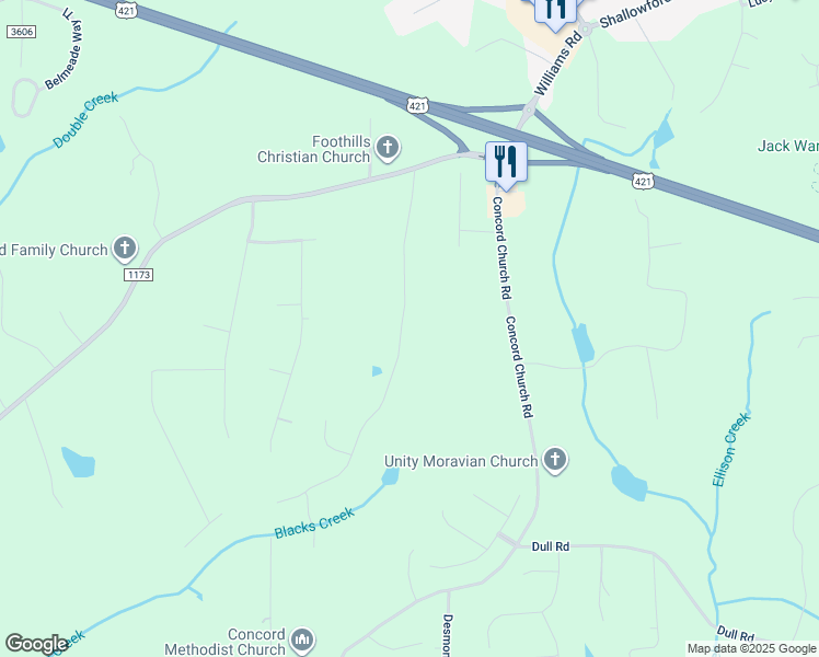 map of restaurants, bars, coffee shops, grocery stores, and more near 425 Doub Road in Lewisville