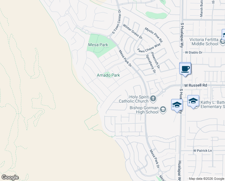 map of restaurants, bars, coffee shops, grocery stores, and more near 5764 Shadow Bend Drive in Las Vegas