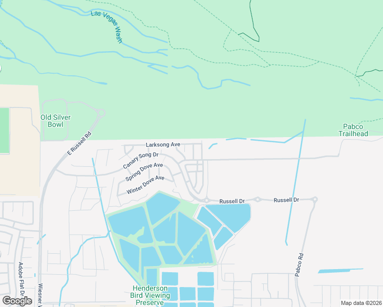 map of restaurants, bars, coffee shops, grocery stores, and more near 2400 Moser Drive in Henderson