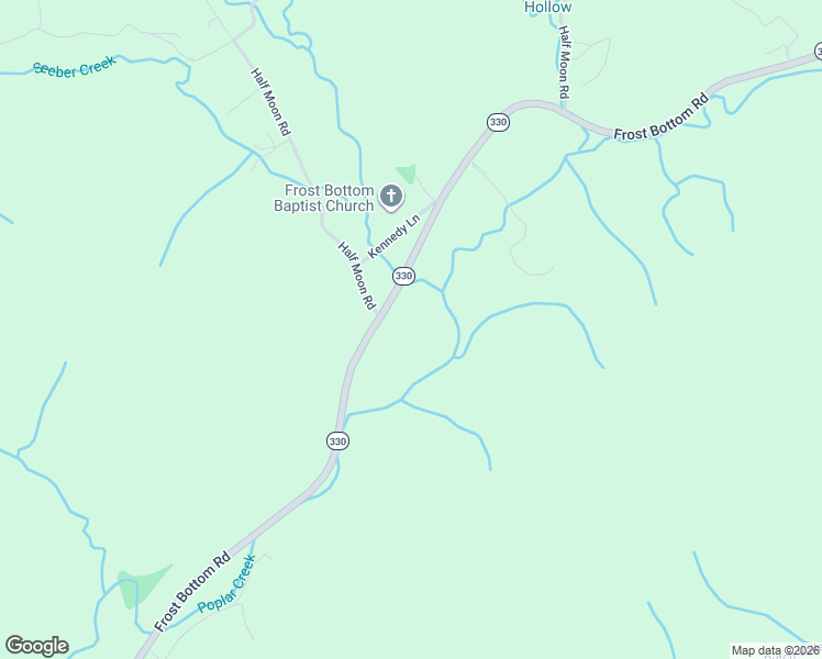 map of restaurants, bars, coffee shops, grocery stores, and more near 100 Half Moon Road in Oliver Springs