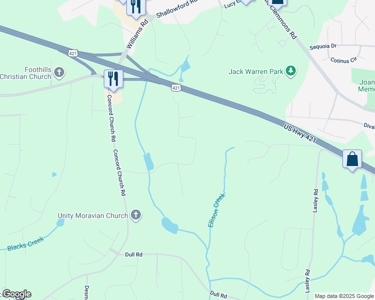 map of restaurants, bars, coffee shops, grocery stores, and more near 8549 Brook Meadow Lane in Lewisville