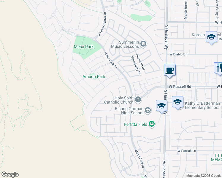 map of restaurants, bars, coffee shops, grocery stores, and more near 5733 Logan Heights Court in Las Vegas