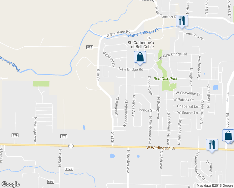 map of restaurants, bars, coffee shops, grocery stores, and more near 1617 Shetland Drive in Fayetteville