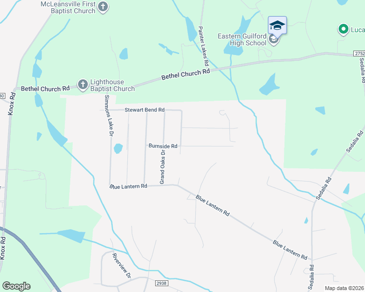 map of restaurants, bars, coffee shops, grocery stores, and more near 209 Cushman Road in Gibsonville
