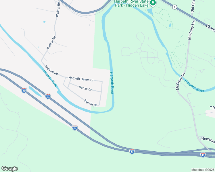 map of restaurants, bars, coffee shops, grocery stores, and more near 5514 Zapata Drive in Pegram