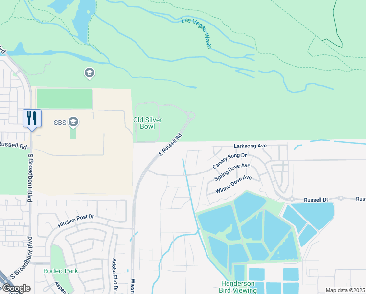 map of restaurants, bars, coffee shops, grocery stores, and more near 502 Red Lovebird Avenue in Henderson