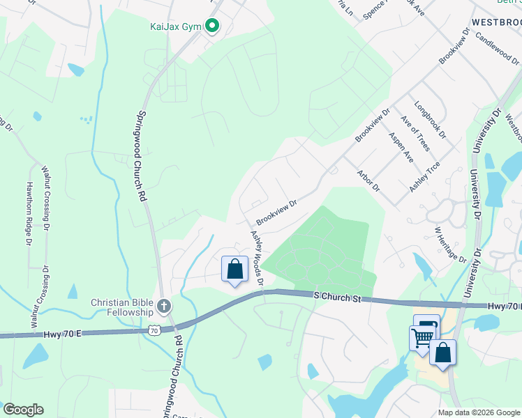 map of restaurants, bars, coffee shops, grocery stores, and more near 128 Fawn Haven Drive in Gibsonville