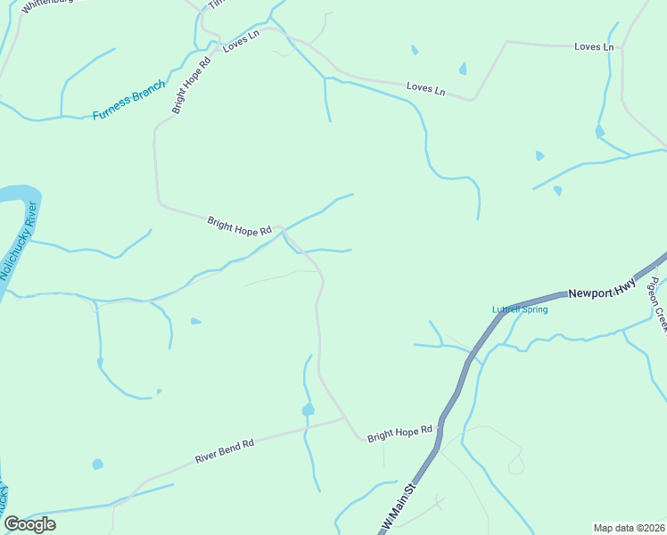 map of restaurants, bars, coffee shops, grocery stores, and more near 700 Bright Hope Road in Greeneville