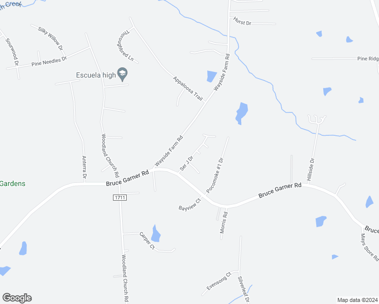map of restaurants, bars, coffee shops, grocery stores, and more near 1193 Ser J Drive in Franklinton