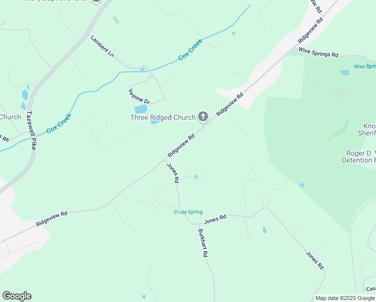 map of restaurants, bars, coffee shops, grocery stores, and more near 6628 Ridgeview Road in Knoxville