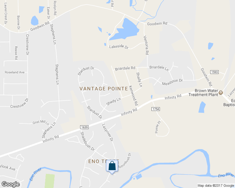 map of restaurants, bars, coffee shops, grocery stores, and more near 5107 Sourwood Road in Durham