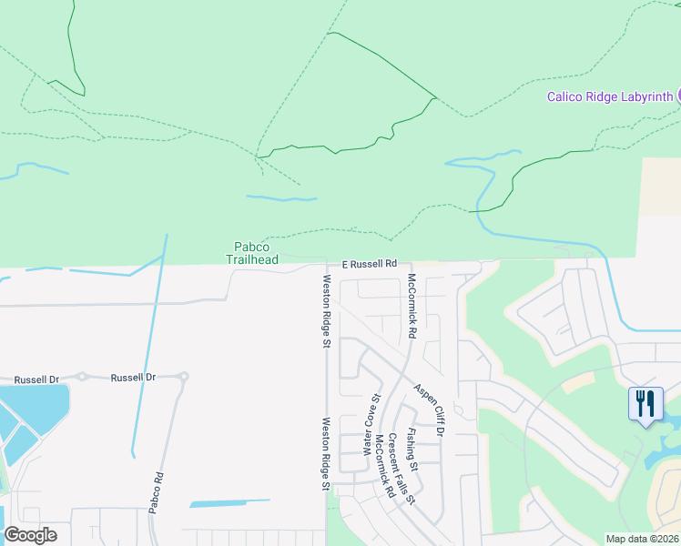map of restaurants, bars, coffee shops, grocery stores, and more near 104 Rolling Cove Avenue in Henderson
