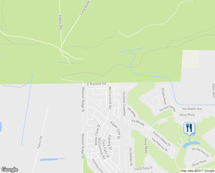 map of restaurants, bars, coffee shops, grocery stores, and more near 172 Rolling Cove Avenue in Henderson